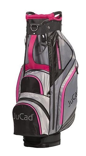 JuCad Sportine Cartbag, schwarz/grau/rosa