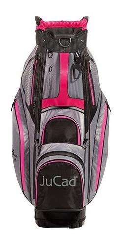 JuCad Sportine Cartbag, schwarz/grau/rosa