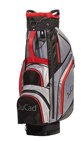 JuCad Sportine Cartbag, schwarz/grau/rot