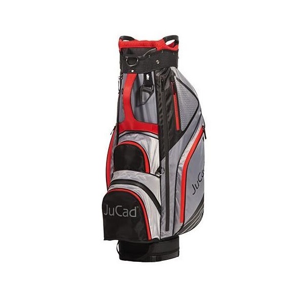 JuCad Sportine Cartbag, schwarz/grau/rot