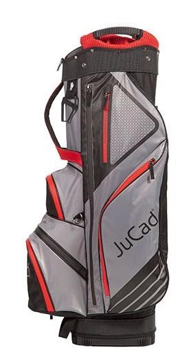 JuCad Sportine Cartbag, schwarz/grau/rot