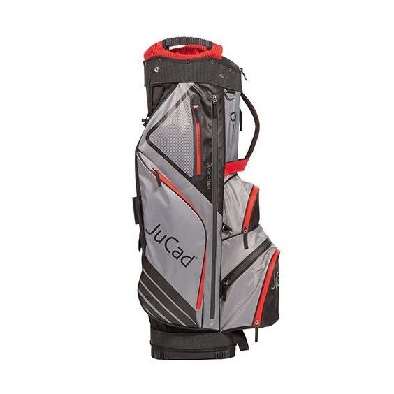 JuCad Sportine Cartbag, schwarz/grau/rot