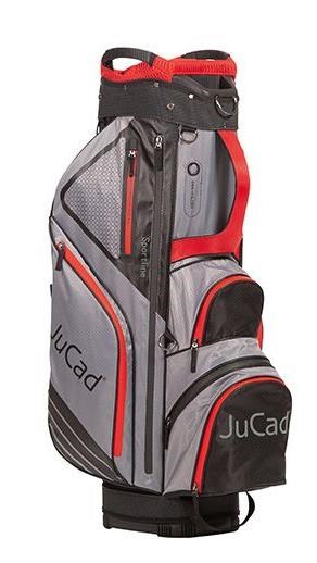 JuCad Sportine Cartbag, schwarz/grau/rot