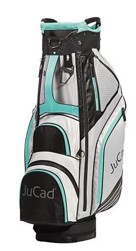 JuCad Sportine Cartbag, schwarz/grau/turquoise