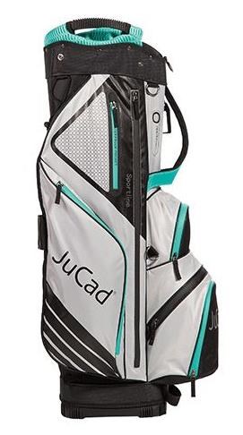 JuCad Sportine Cartbag, schwarz/grau/turquoise