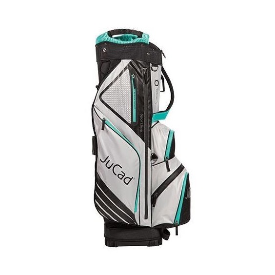 JuCad Sportine Cartbag, schwarz/grau/turquoise