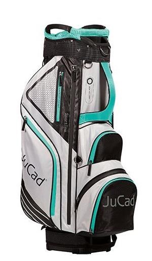 JuCad Sportine Cartbag, schwarz/grau/turquoise