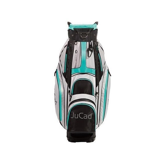 JuCad Sportine Cartbag, schwarz/grau/turquoise
