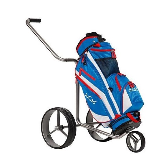 JuCad Functional Junior Cartbag, blau/weiss/rot