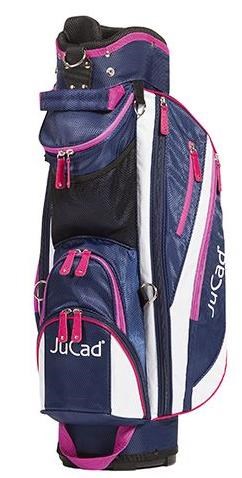 JuCad Junior Cartbag, blau/weiss/rosa