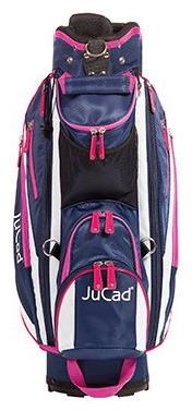 JuCad Junior Cartbag, blau/weiss/rosa