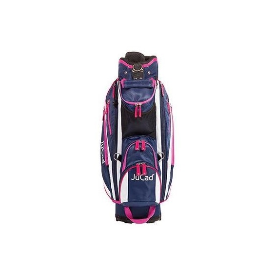 JuCad Junior Cartbag, blau/weiss/rosa