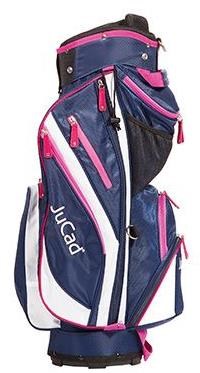 JuCad Junior Cartbag, blau/weiss/rosa