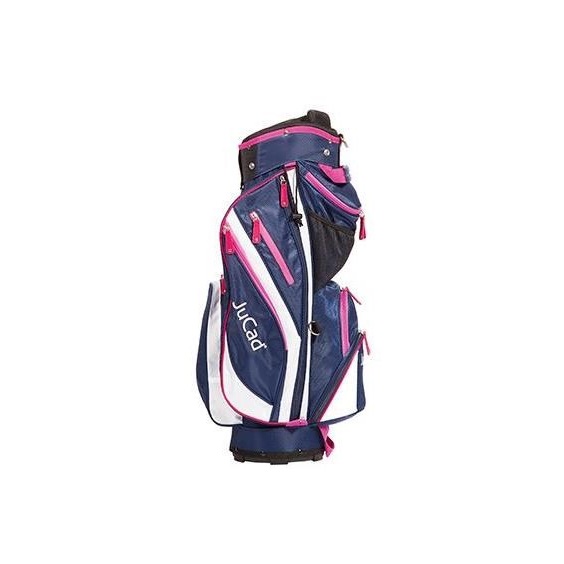 JuCad Junior Cartbag, blau/weiss/rosa