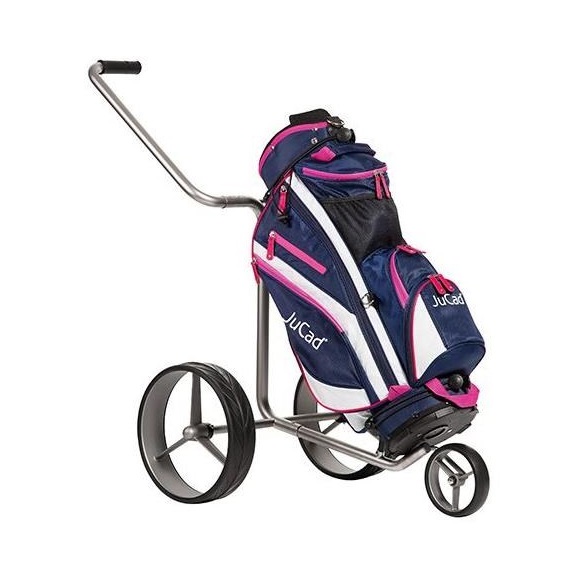 JuCad Junior Cartbag, blau/weiss/rosa