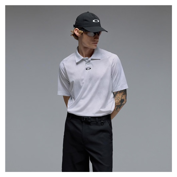 Oakley C1 Overcast Herren Poloshirt, weiss