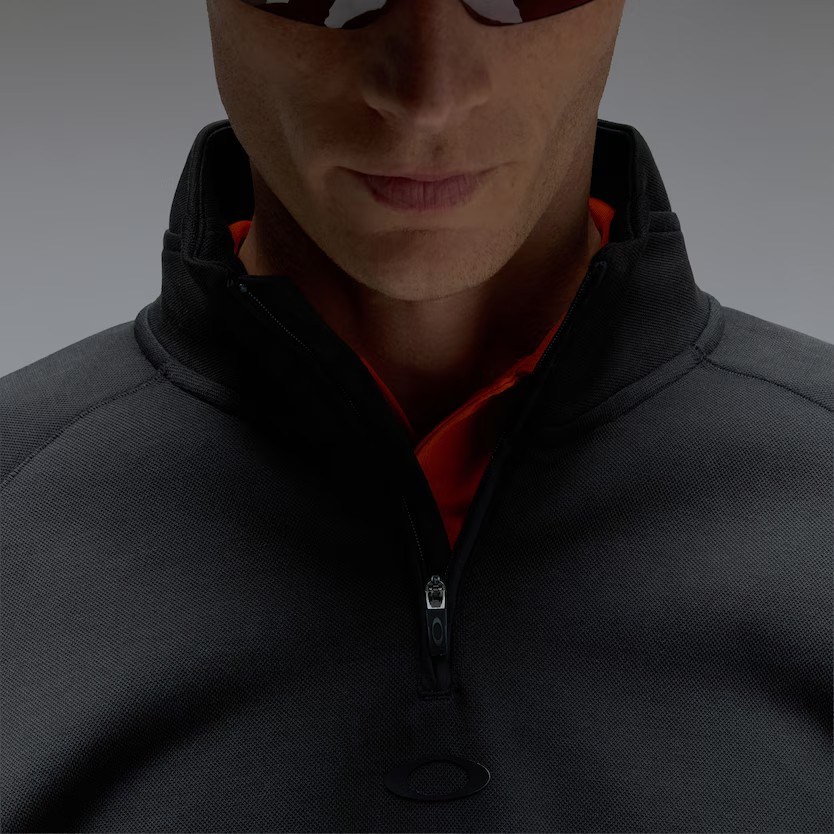 Oakley Platform Quater zip Herren Sweatshirt, schwarz