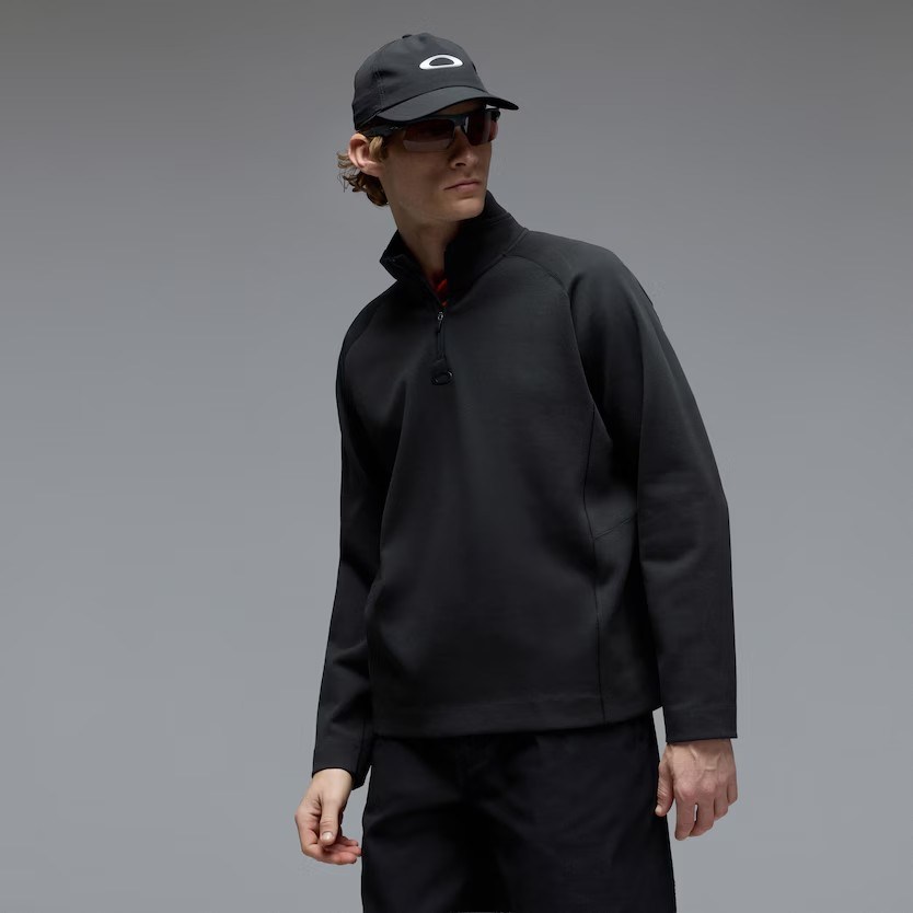 Oakley Platform Quater zip Herren Sweatshirt, schwarz