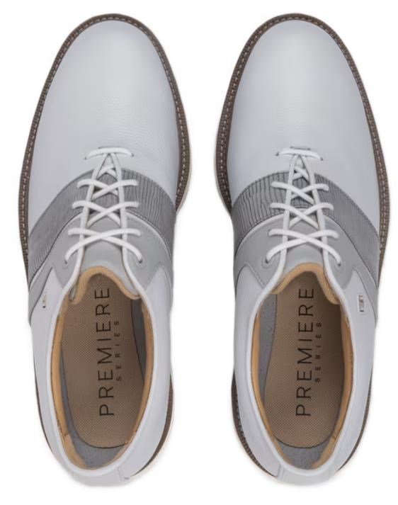 FootJoy Premiere Series Packard Herren Golfschuhe, weiss/grau