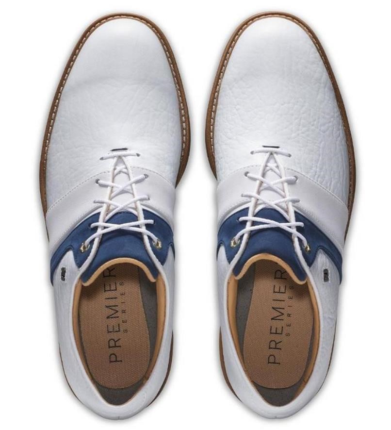 FootJoy Premiere Series Packard Herren Golfschuhe, weiss/blau