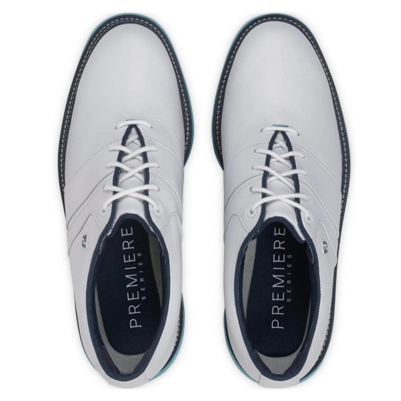 FootJoy Premiere Series Packard Herren Golfschuhe, weiss/blau