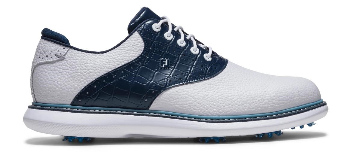 FootJoy Traditions Herren Golfschuhe, weiss/blau