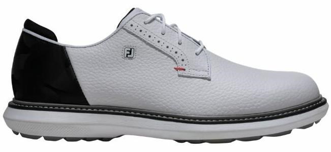 FootJoy Traditions Spikeless Herren Golfschuhe, weiss/schwarz