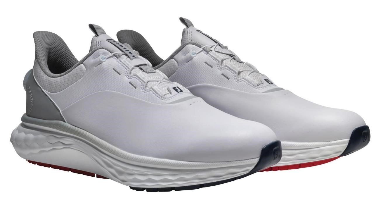 FootJoy Quantum BOA Herren Golfschuhe, weiss/grau