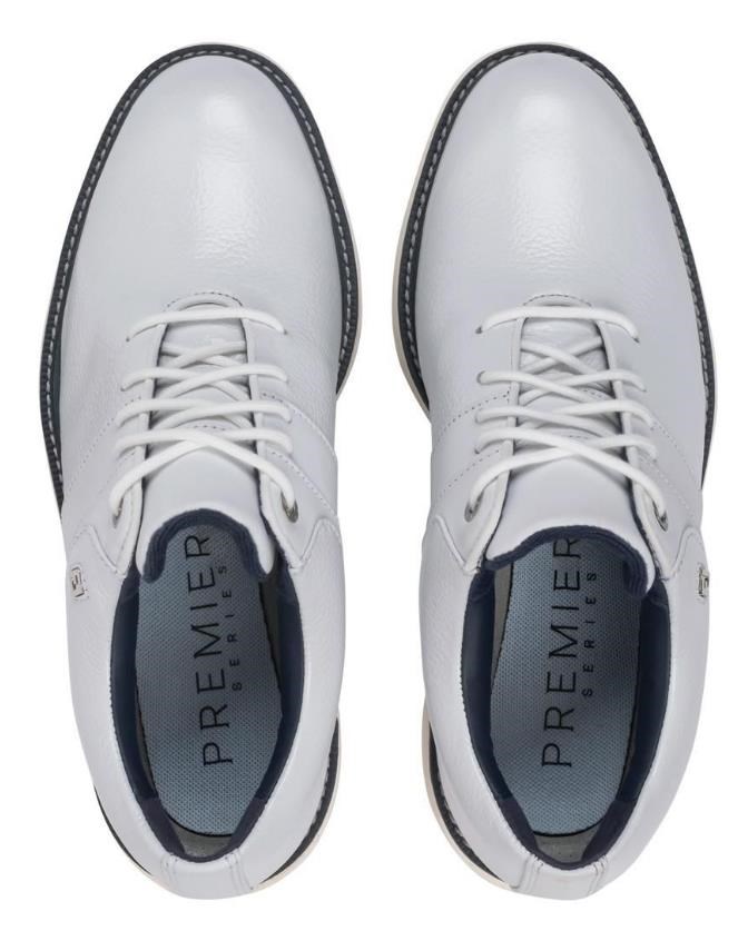 FootJoy Premiere Series Packard Damen Golfschuhe, weiss/dunkelblau