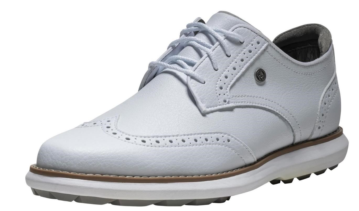 FootJoy Traditions Spikeless Damen Golfschuhe, weiss