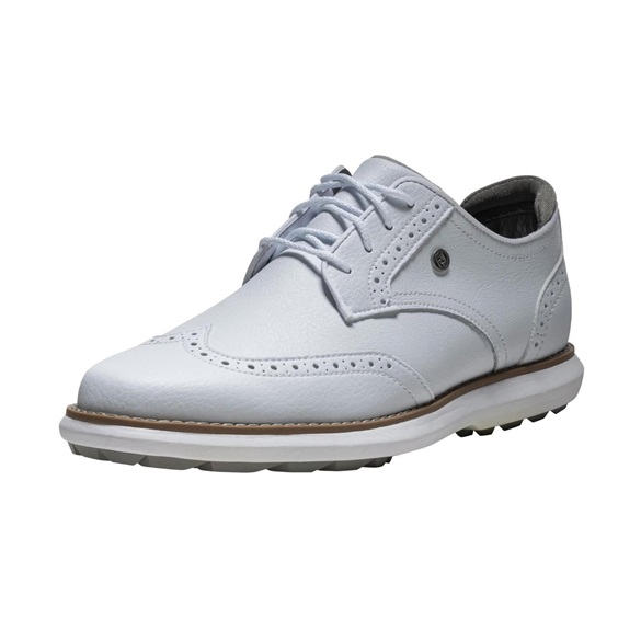 FootJoy Traditions Spikeless Damen Golfschuhe, weiss