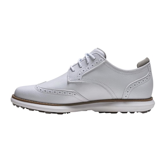 FootJoy Traditions Spikeless Damen Golfschuhe, weiss