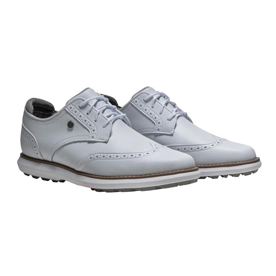 FootJoy Traditions Spikeless Damen Golfschuhe, weiss