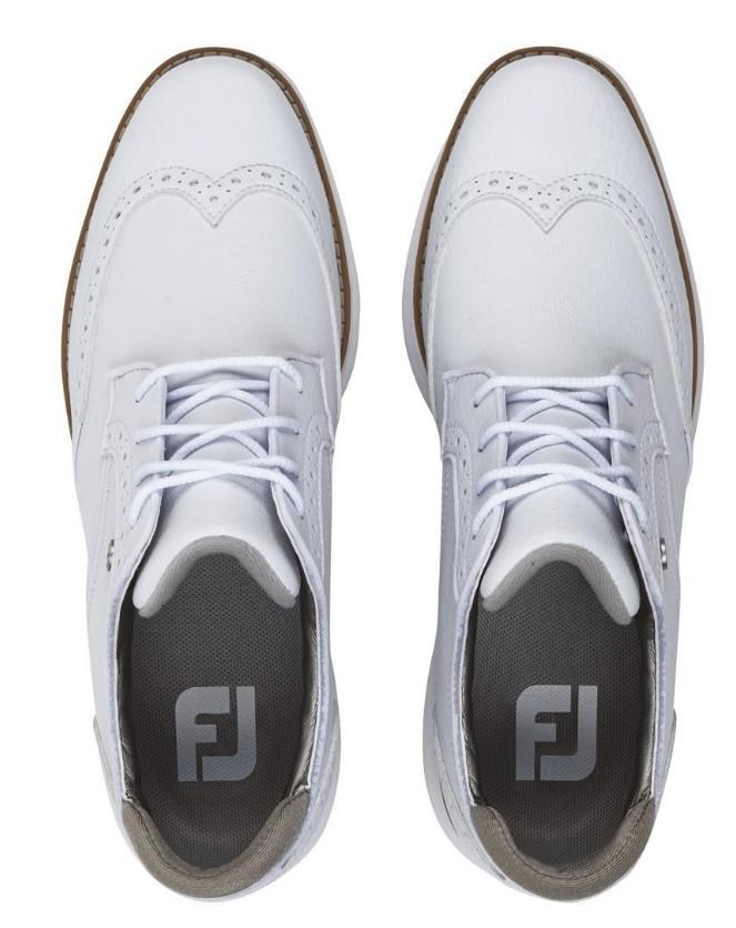 FootJoy Traditions Spikeless Damen Golfschuhe, weiss