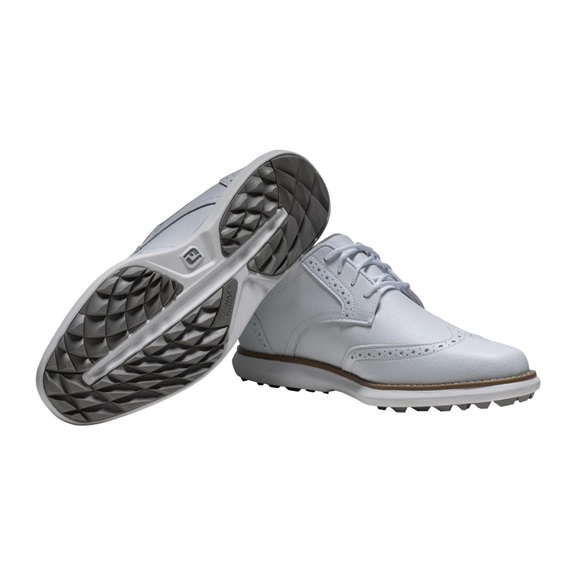 FootJoy Traditions Spikeless Damen Golfschuhe, weiss