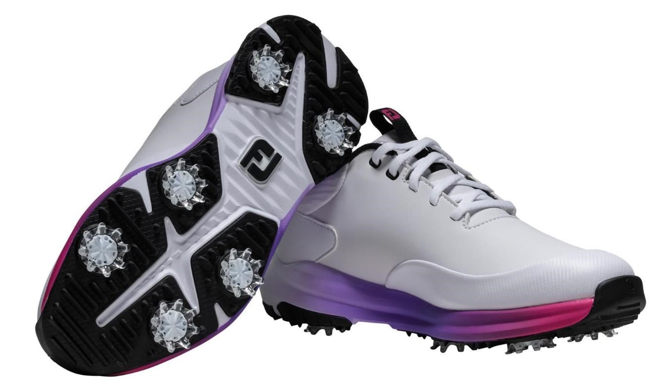 FootJoy Tour Rival Damen Golfschuhe, weiss/silber/rosa