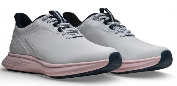 FootJoy Pulse Damen Golfschuhe, weiss/dunkelblau/rosa