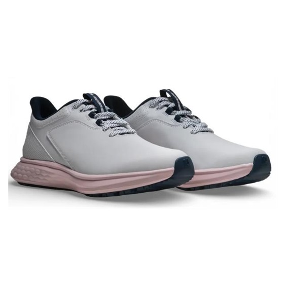 FootJoy Pulse Damen Golfschuhe, weiss/dunkelblau/rosa