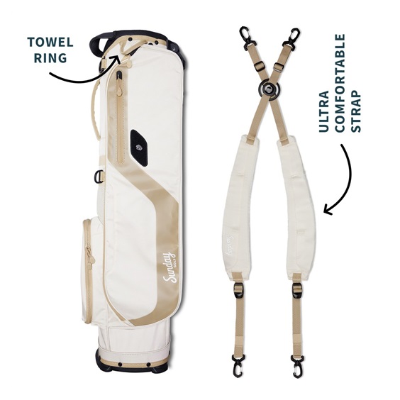 Sunday Golf El Camino Pencilbag, toasted almond