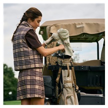 Sunday Golf El Camino Pencilbag, toasted almond