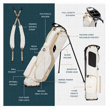 Sunday Golf El Camino Pencilbag, toasted almond