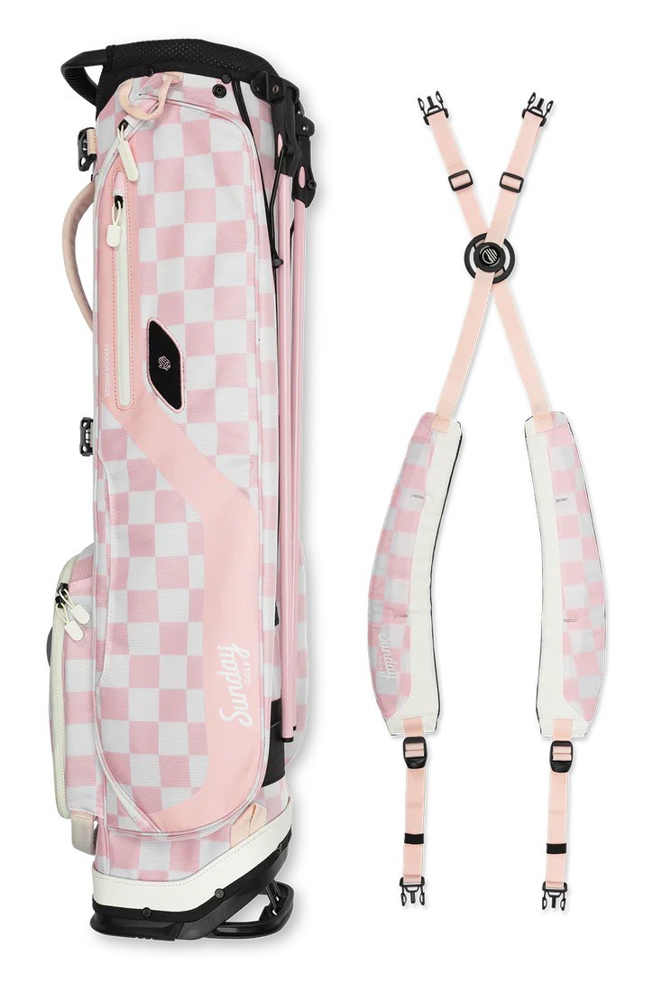 Sunday Golf El Camino Pencilbag, rosa/weiss