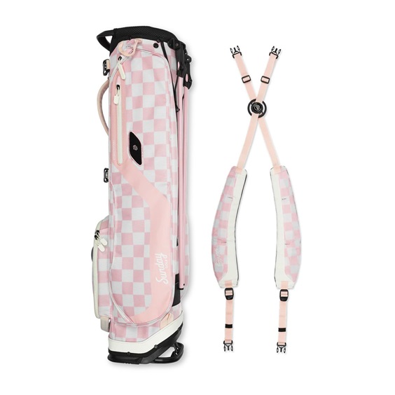 Sunday Golf El Camino Pencilbag, rosa/weiss