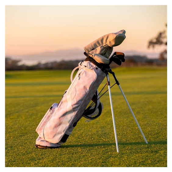 Sunday Golf El Camino Pencilbag, rosa/weiss
