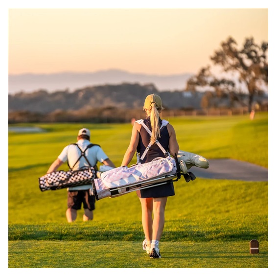 Sunday Golf El Camino Pencilbag, rosa/weiss