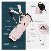 Sunday Golf El Camino Pencilbag, rosa/weiss