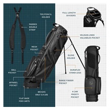 Sunday Golf El Camino S-Class Pencil bag, schwarz