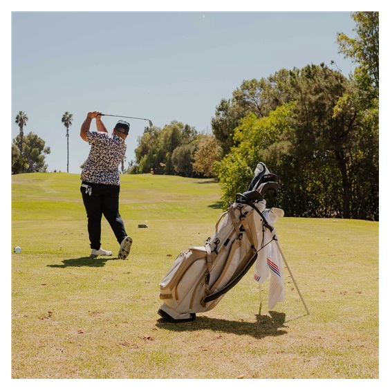 Sunday Golf Ryder stand bag, toasted almond