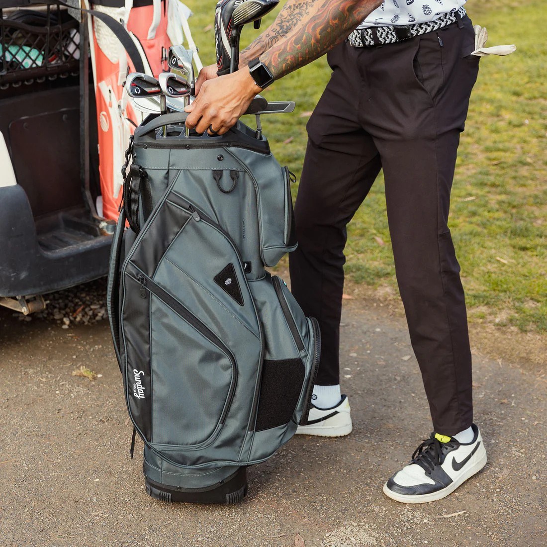 Sunday Golf Big Rig Cartbag, midnight green