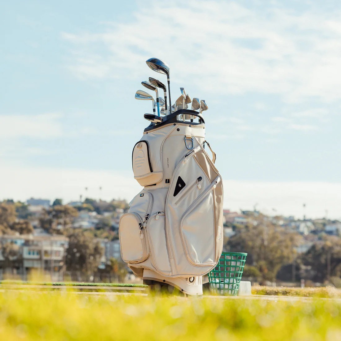 Sunday Golf Big Rig Cartbag, toasted almond